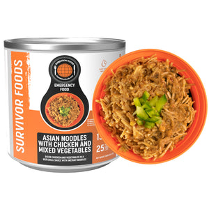 Asian Noodles with Chicken and Mixed Vegetables (Survivor Foods Range)