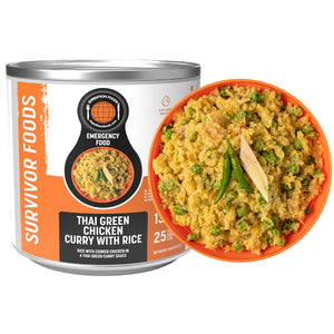 Thai Green Chicken Curry with Rice (Survivor Foods Range)
