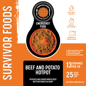 Beef and Potato Hotpot (Survivor Foods Range)