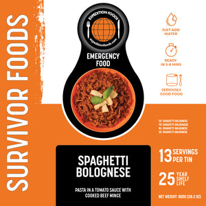 Spaghetti Bolognese (Survivor Foods Range)