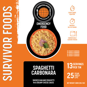 Spaghetti Carbonara (Survivor Foods Range)